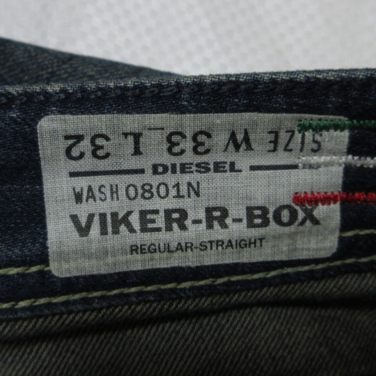 美品 DIESEL ディーゼル VIKER-R-BOX ダメージ×ヴィンテージ加工 デニムパンツ ジーンズ W33 インディゴ_画像7