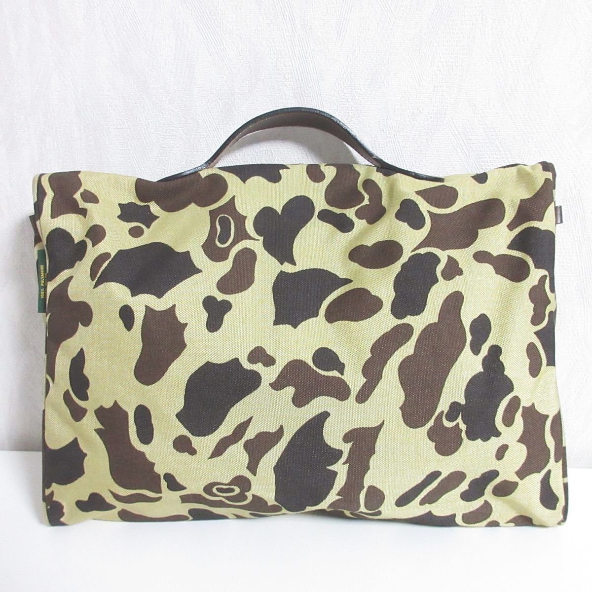  beautiful goods Herve Chapelier Herve Chapelier Duck Hunter duck camouflage pattern PC bag briefcase beige *