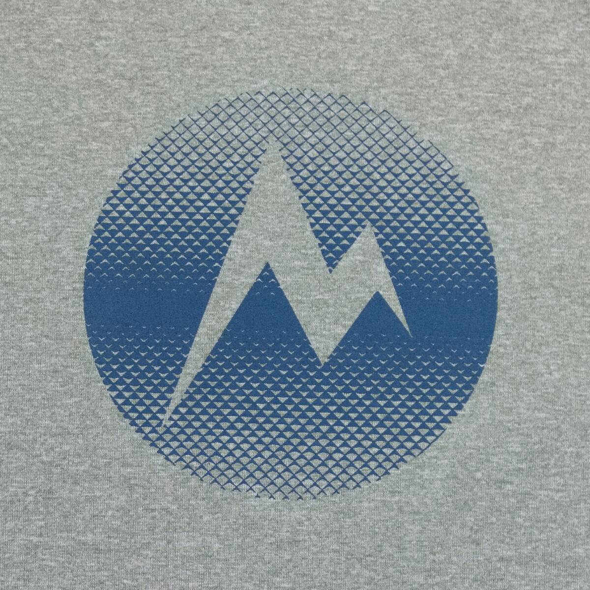 即決☆マーモット MARK ロゴ 半袖Tシャツ GY/XLサイズ 送料無料 速乾吸汗 UPF30 キャンプ グレー 灰色 Marmot_画像4