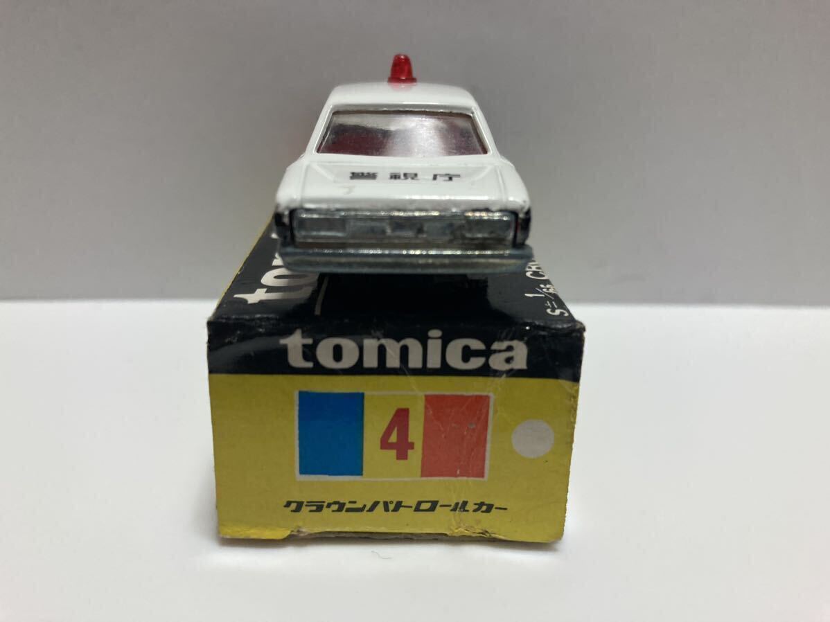  Tomica сделано в Японии чёрный коробка Crown патрульная машина 1A колесо красный цвет лампа B модель цвет указание с коробкой 
