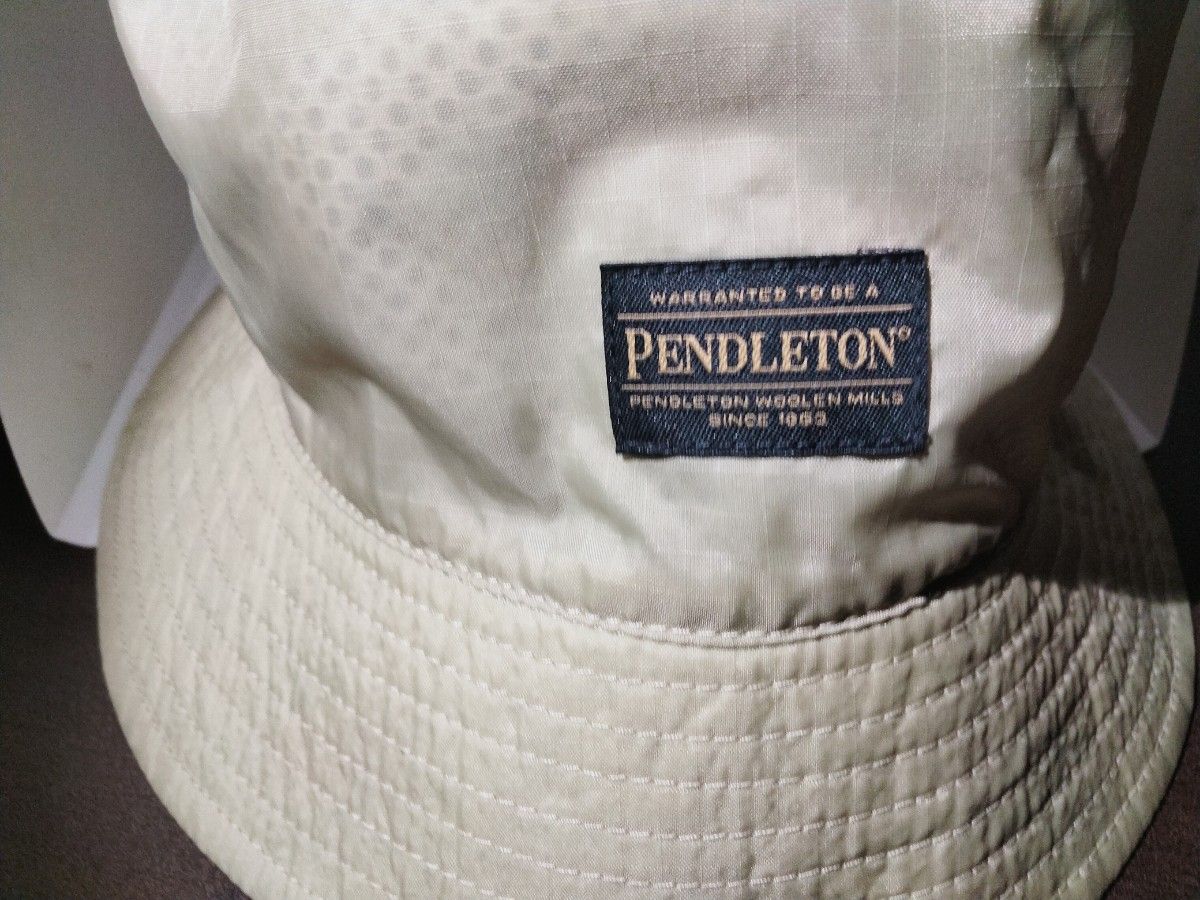 送料無料！PENDLETON/ペンドルトン/リバーシブル バケットハット/ベージュ/未使用品