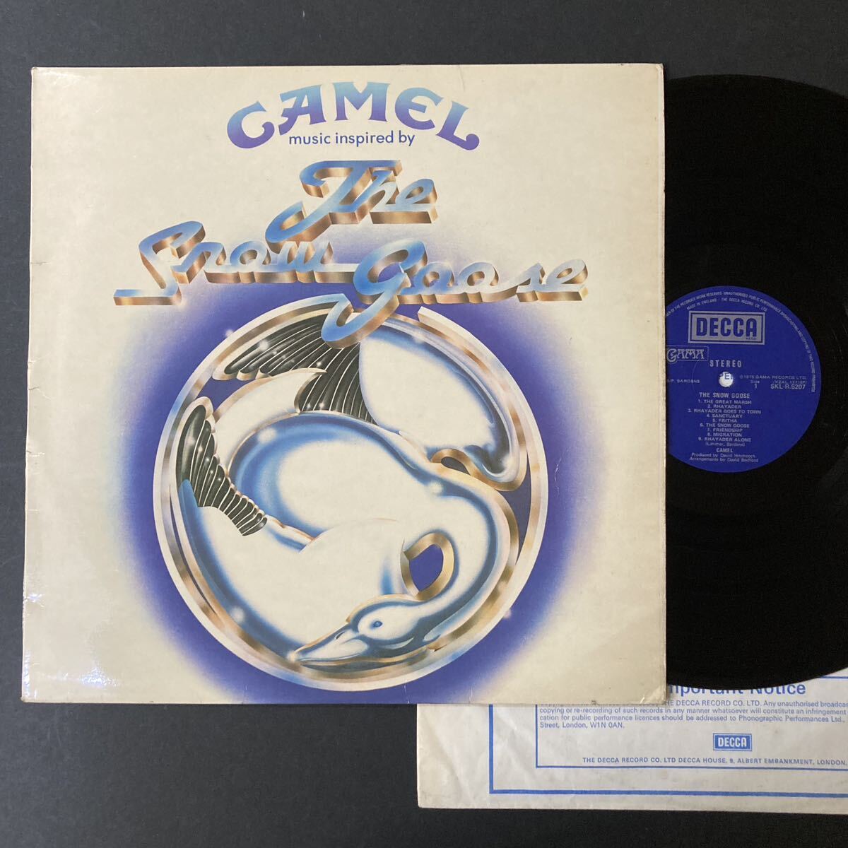 良盤UK ORG. Decca 初期フルラミネートジャケ “THE SNOW GOOSE” CAMEL_画像1