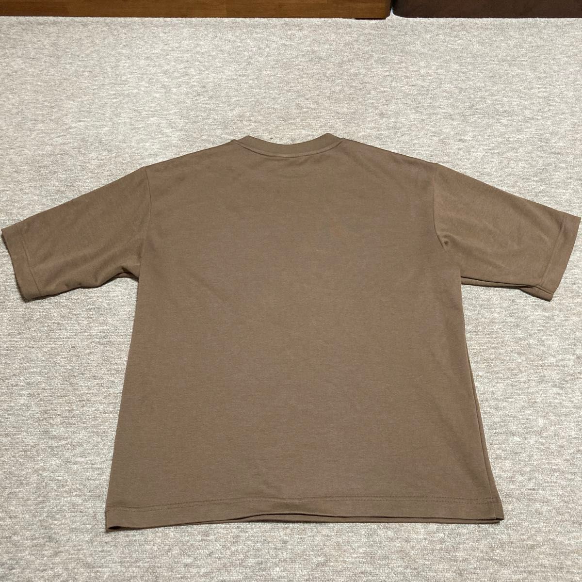 エアリズムオーバーサイズコットンTシャツ(5部袖) M ユニクロ