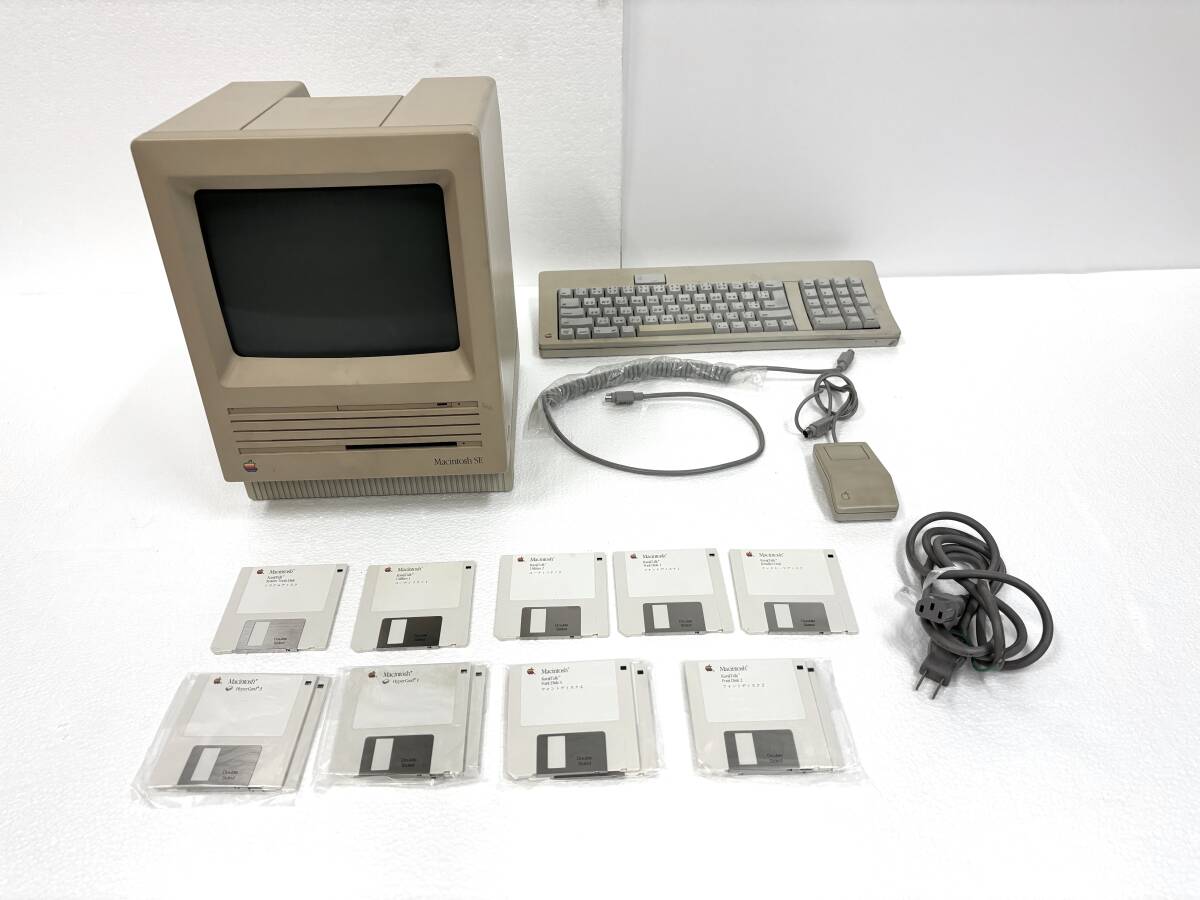 Apple Macintosh SE アップル マッキントッシュ M5011J 800K Drvie Hard Disk 20SC パーソナル コンピュータ パソコン レトロ 動作確認済の画像1