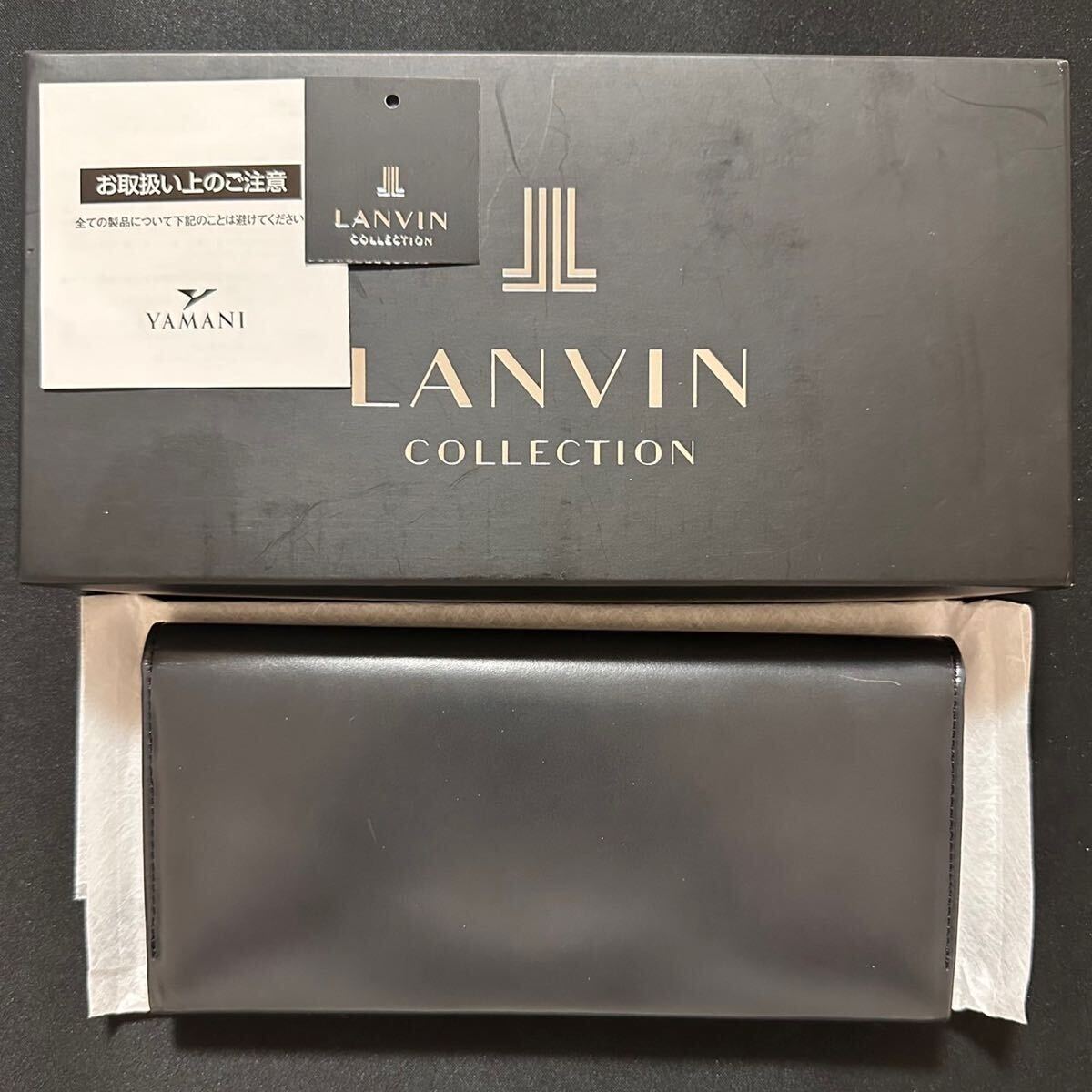 1 иен старт LANVIN Lanvin коллекция длинный кошелек с коробкой 