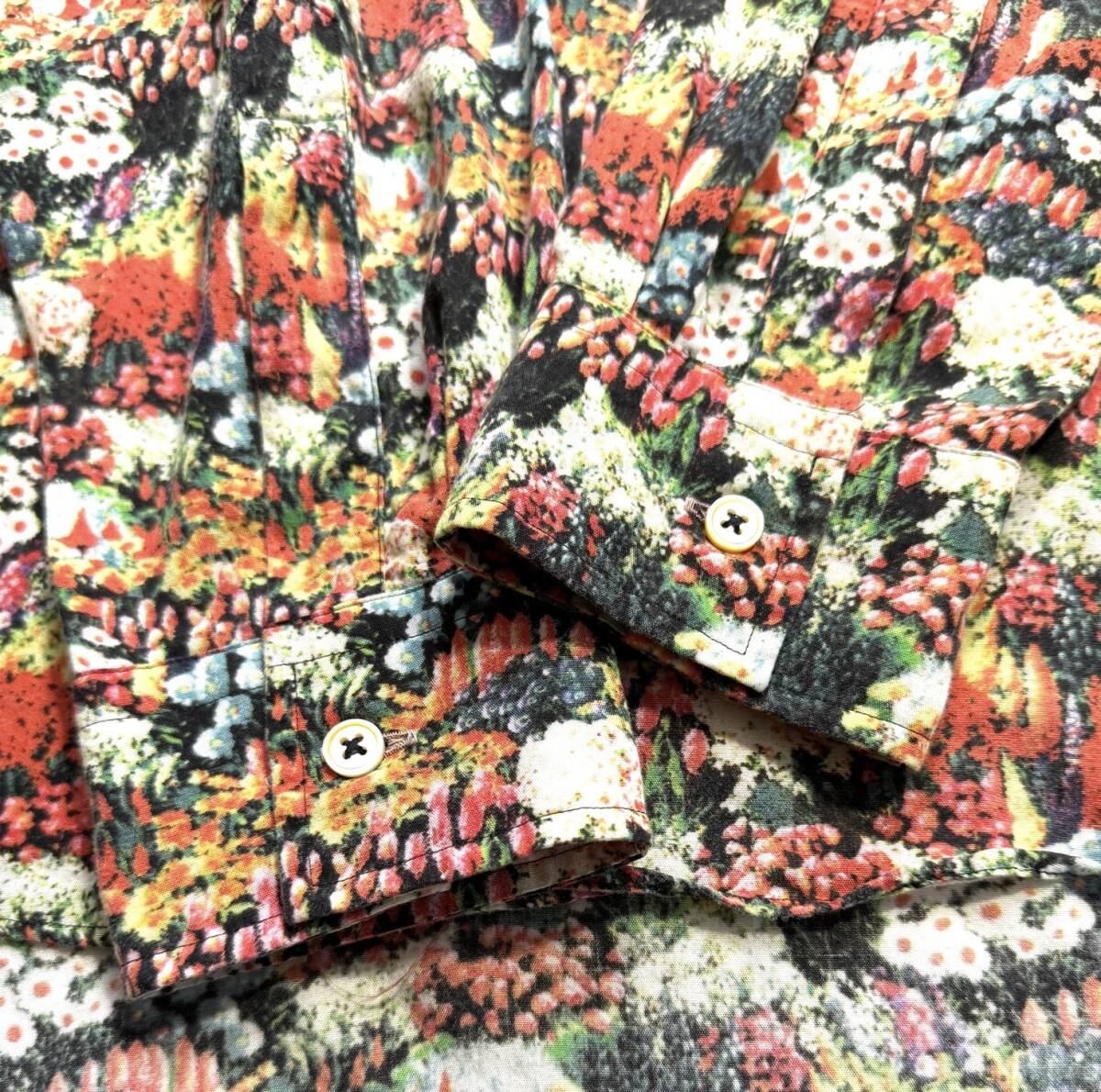  красивая вещь 【XL】Paul Smith  Paul Smith   цветы   рукоятка   длинный рукав   рубашка   XL  мужской   рекомендуемая розничная цена 2.410000【Seed PackePRINT SHIRT】... дизайн   стоимость доставки 370  йен   сделано в Японии 