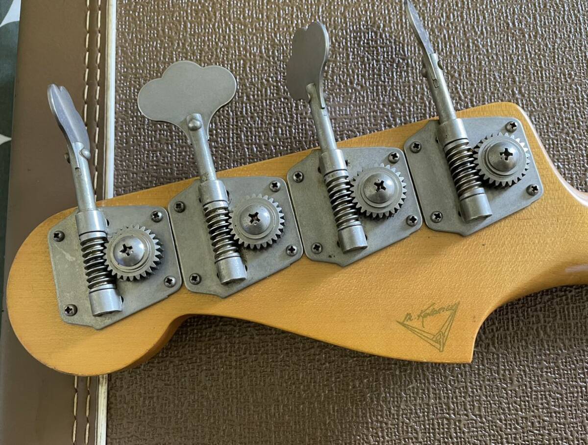 Fender custom shop 62 Jazz bass Mark Kendrick Burgandy mist relicの画像5
