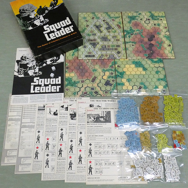 【AH】 Squad Leader / スコード・リーダー　■欠品なし・第４版日本語解説書・おまけ多■_カウンターおよびカードに欠品はありません