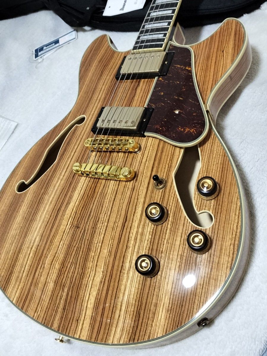 Ibanez アイバニーズ セミアコ ゼブラウッド 美品 ケース付 エレキギター 