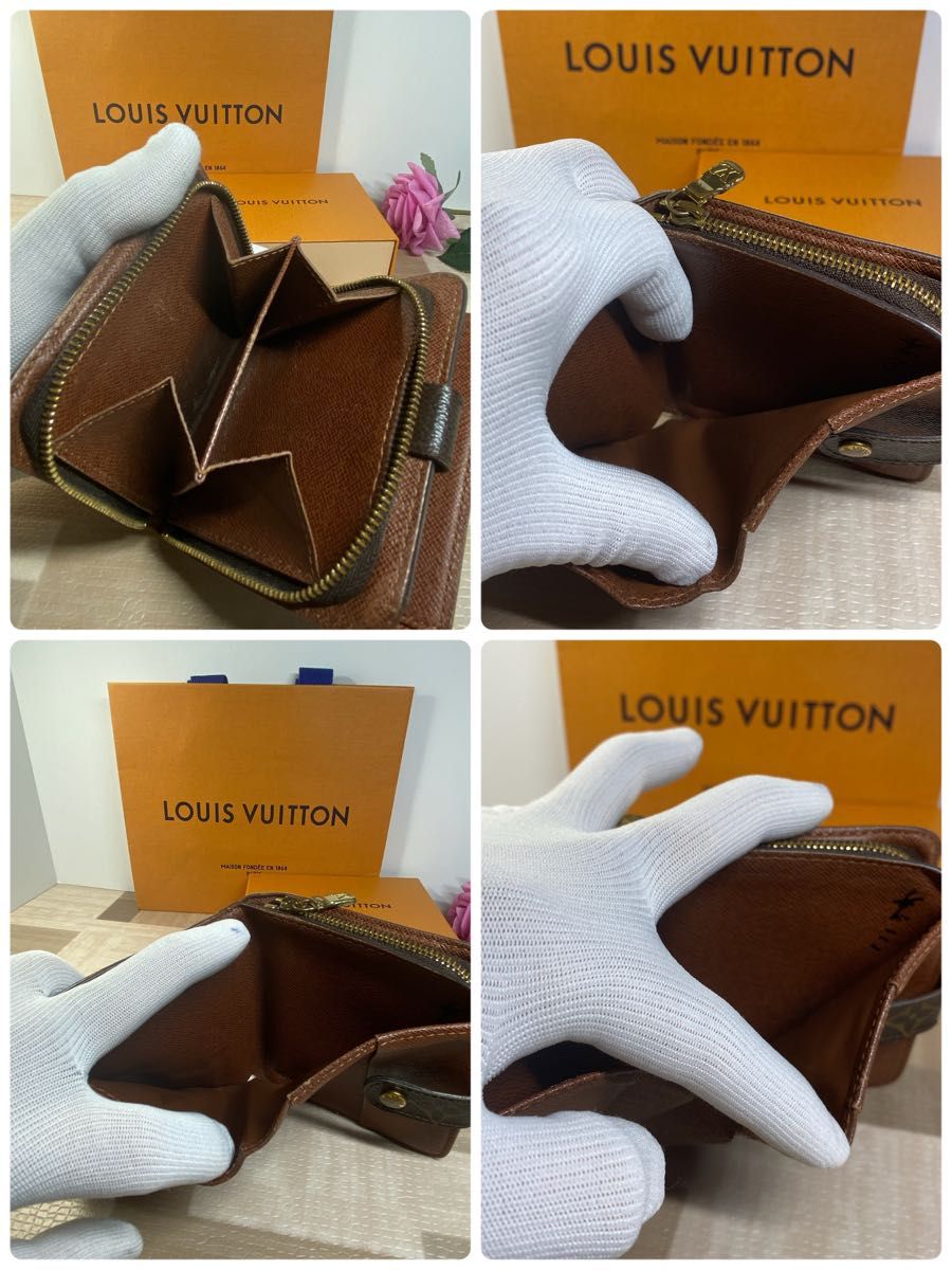 割引中！ルイヴィトン モノグラム LOUIS VUITTON 二つ折り 財布 ウォレット　コンパクトジップ