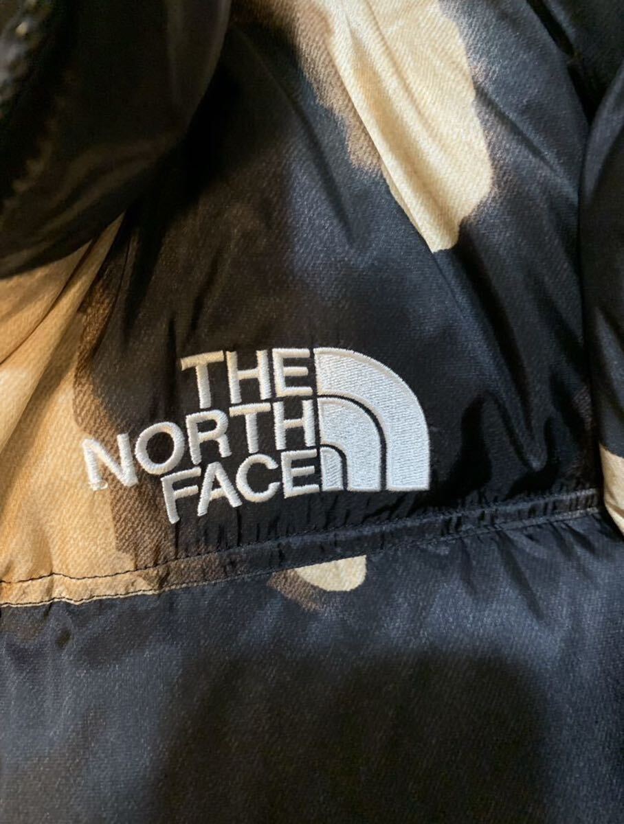 Supreme The North Face Bleached Denim Print Noptse Jacket ノースフェイス　シュプリーム　ブリーチ　ヌプシ　ダウン　ブラック_画像3