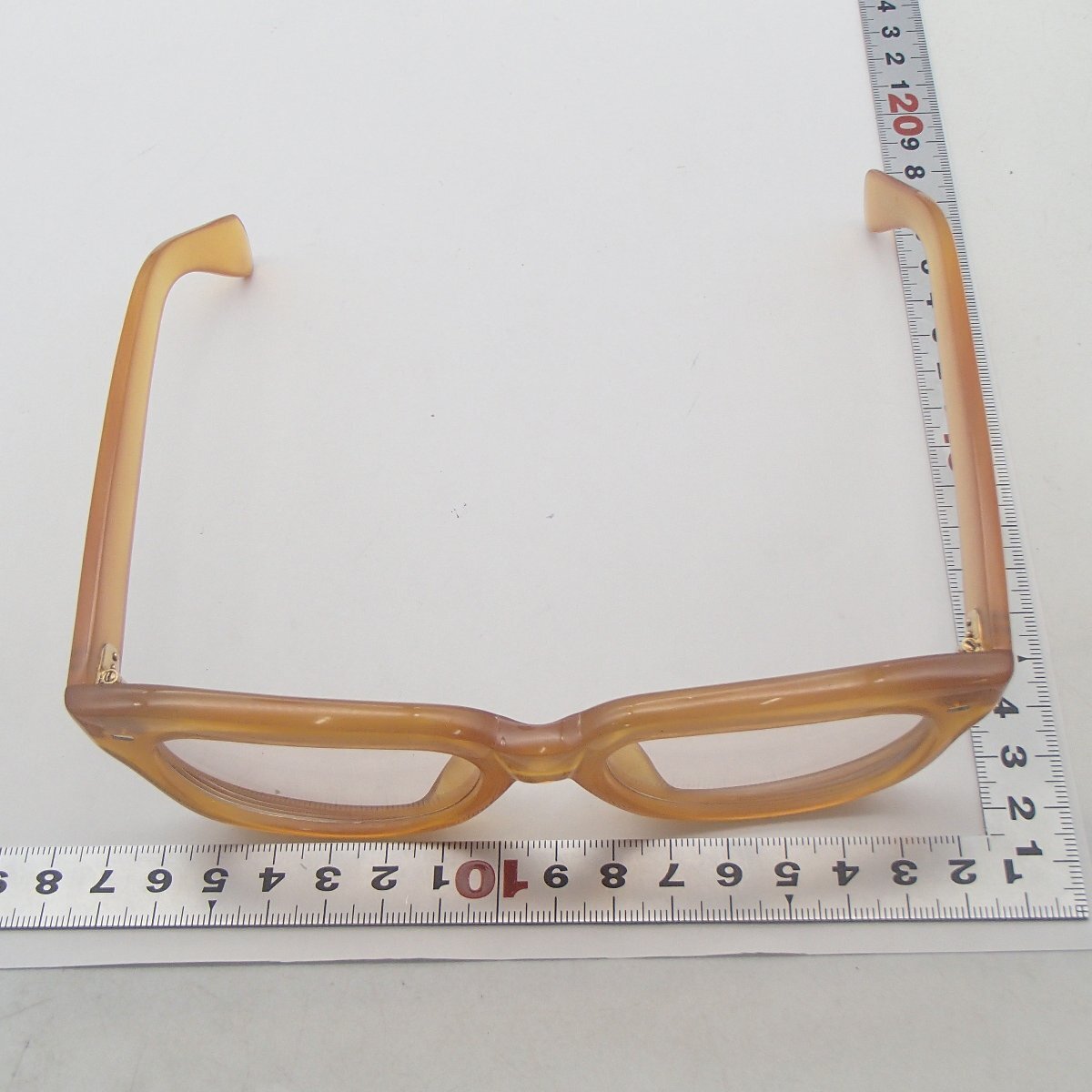 ◎眼鏡 鼈甲 べっ甲風 /K18 750 約50.2g/ アクセサリー メガネ◎KRの画像2