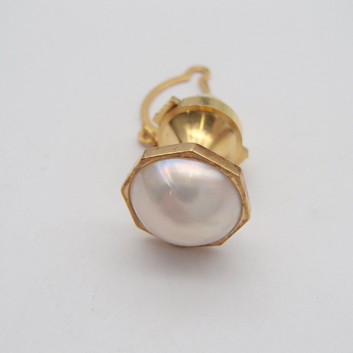 *mabe pearl tie tack / K18 750 approximately 1.8g / pearl pearl accessory *SF