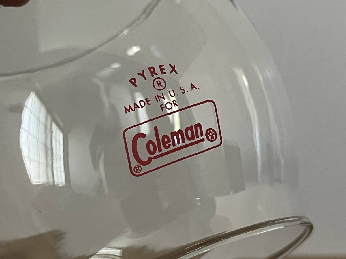 【 新品 未使用 】PYREX パイレックス Coleman 200 242 243 互換 1961年3月〜70年代 ガラス グローブ コールマン ランタン キャンプ_画像3