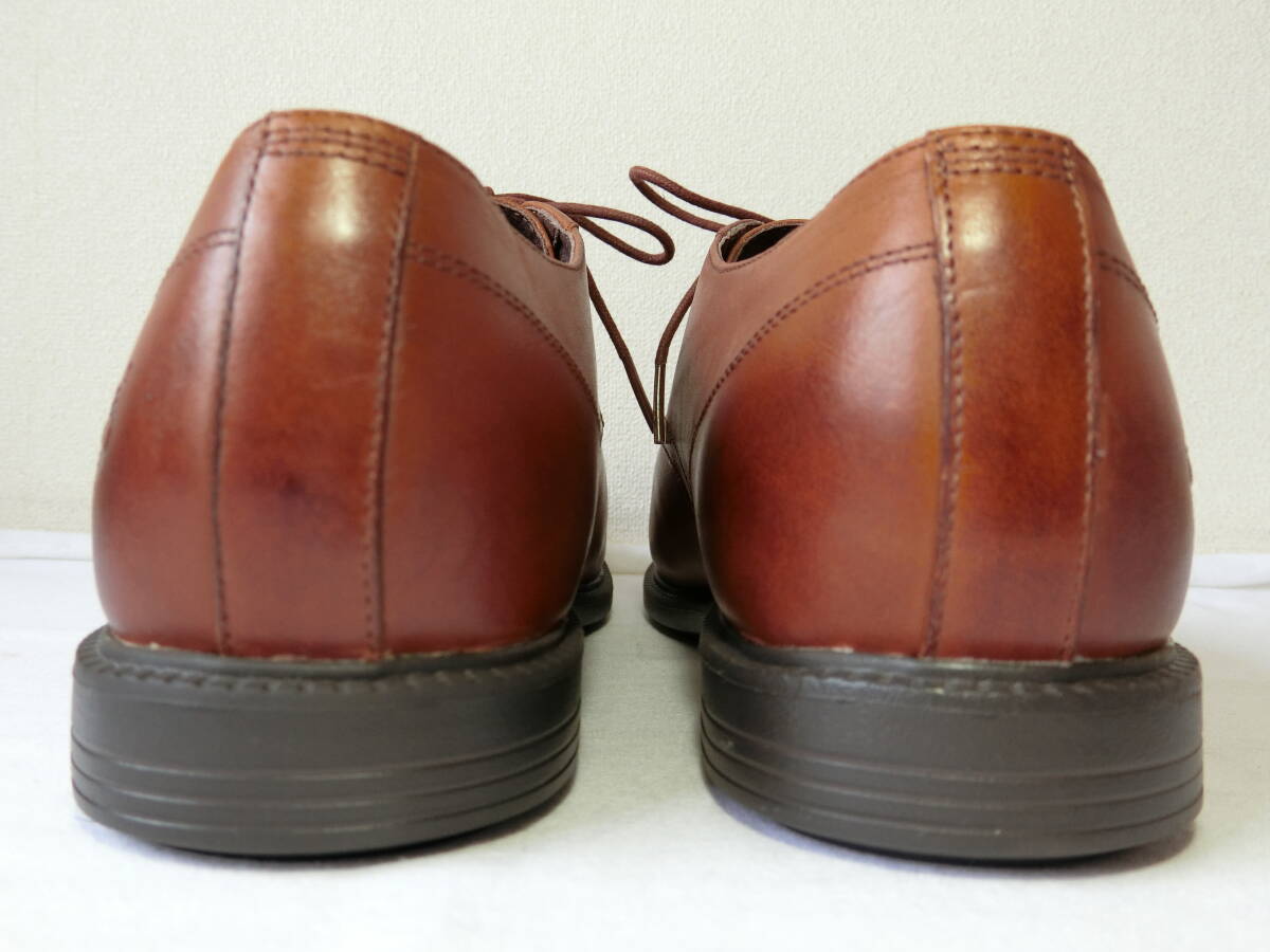 Timberland　ティンバーランド　US9　27㎝前後　レザーシューズ　革靴　茶　プレーントゥ　未使用_画像5