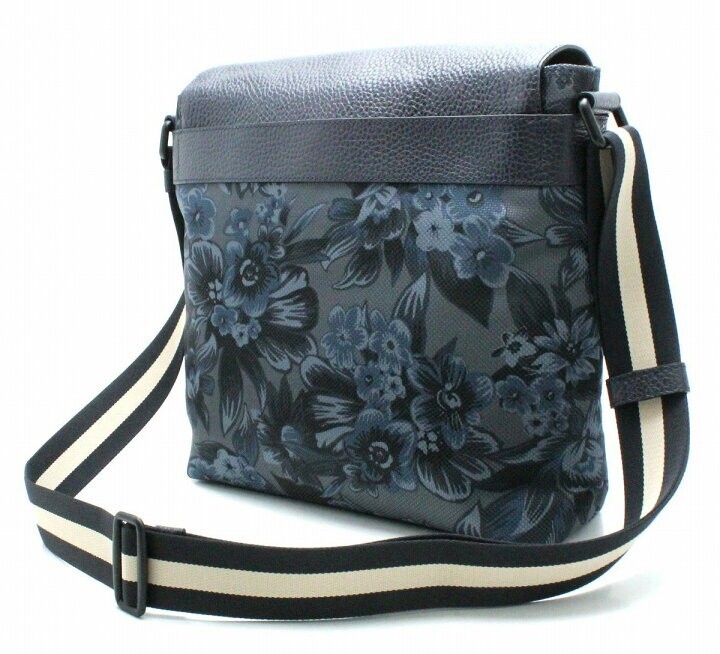  Coach COACH Hawaiian shoulder bag floral print floral botanikaru leather canvas 