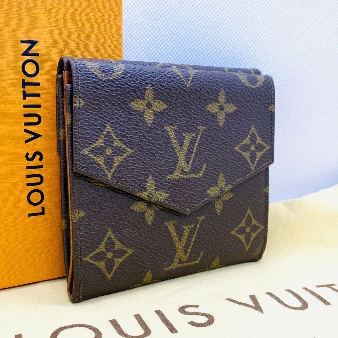 美品　1円 LOUIS VUITTON ルイヴィトン M61660 モノグラム ポルトモネ ビエ カルトクレディ 三つ折り 財布 ウォレット_画像2