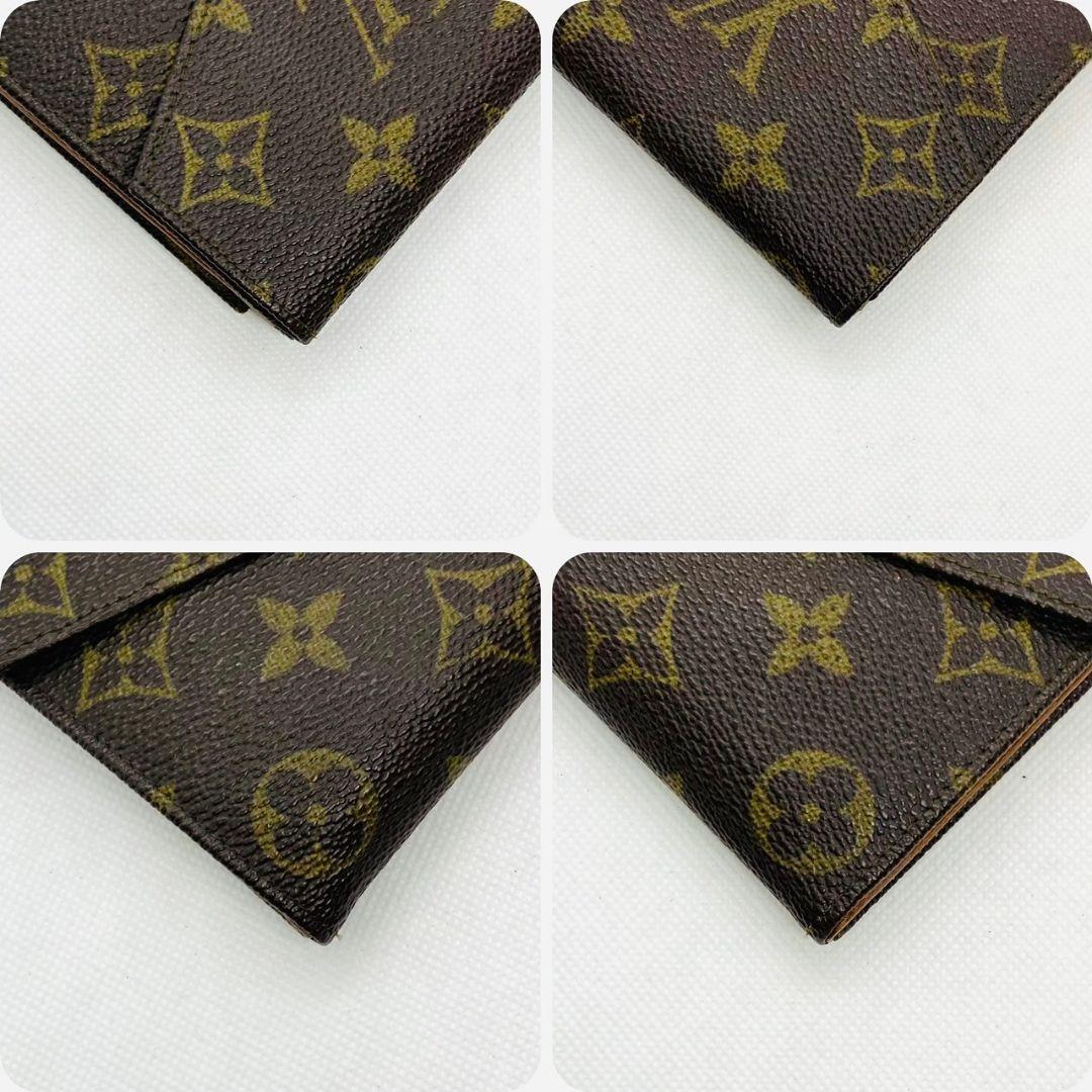 美品　1円 LOUIS VUITTON ルイヴィトン M61660 モノグラム ポルトモネ ビエ カルトクレディ 三つ折り 財布 ウォレット_画像9