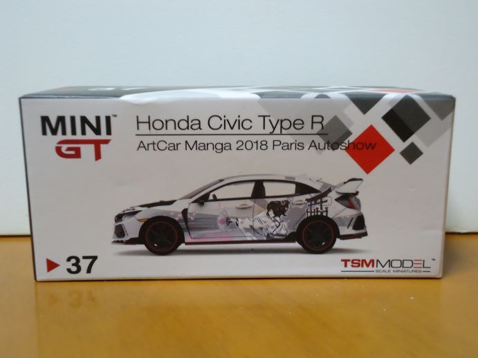★MINI GT 1/64　Honda Civic Type R　ホンダ シビック タイプR　ArtCar マンガ 2018 パリオートショー　　37★_画像1