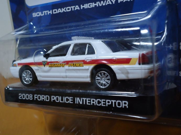 ★グリーンライト 1/64　 HOT PURSUIT　サウスダコタ州 ハイウェイ・パトロール　2008 フォードポリスインターセプター　未開封★_画像4