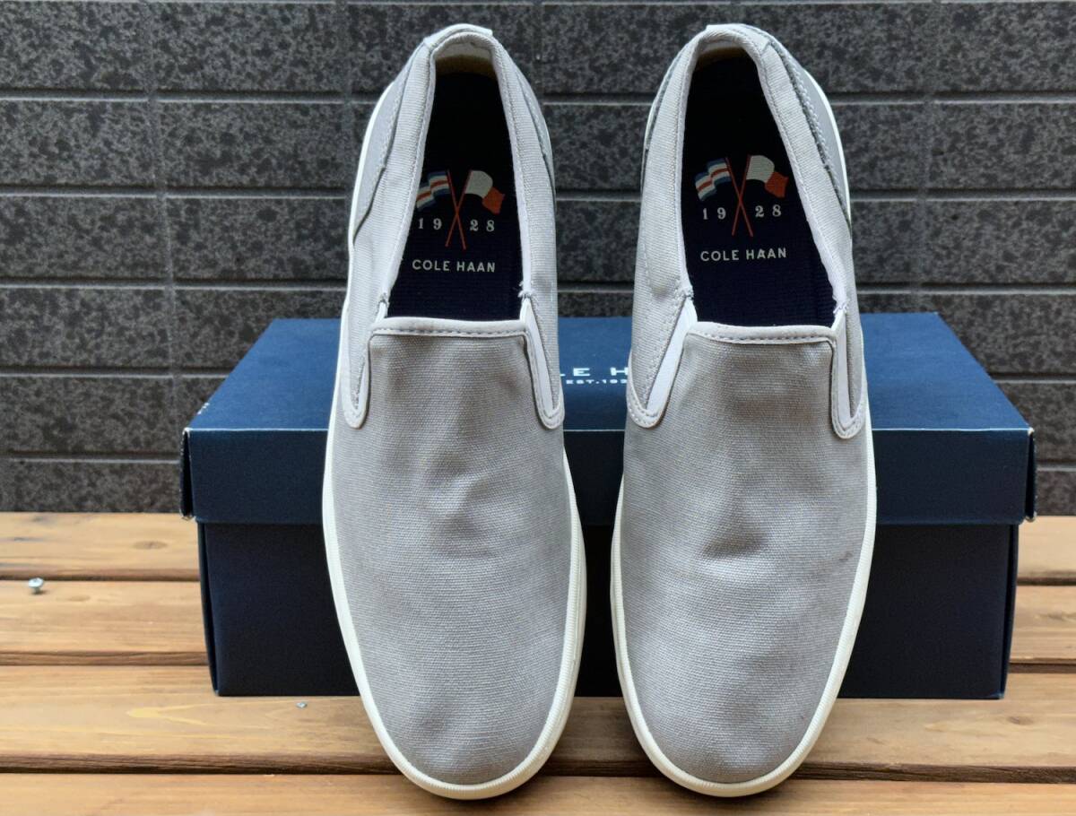 ◆アウトレット出品◆新品 10M/27.5㎝ コールハーン ナンタケット デッキ スリッポン アイアンストーン COLE HAAN ローファー 靴 _画像6