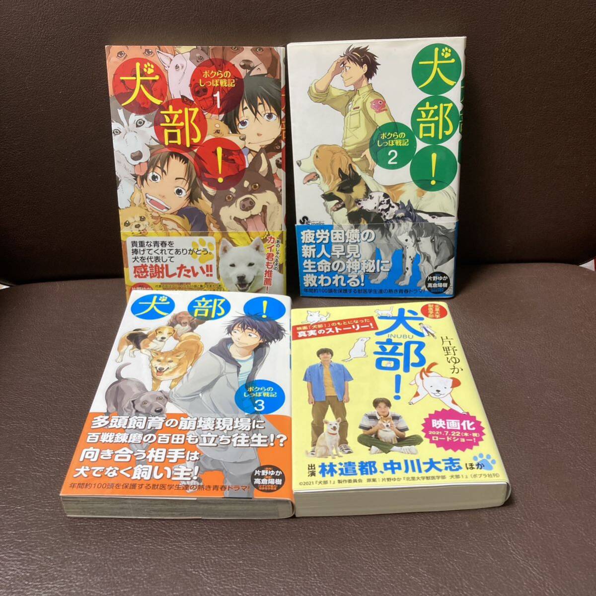 送料無料 4冊 犬部! ボクらのしっぽ戦記 全3巻 北里大学獣医学部 片野ゆか_画像2