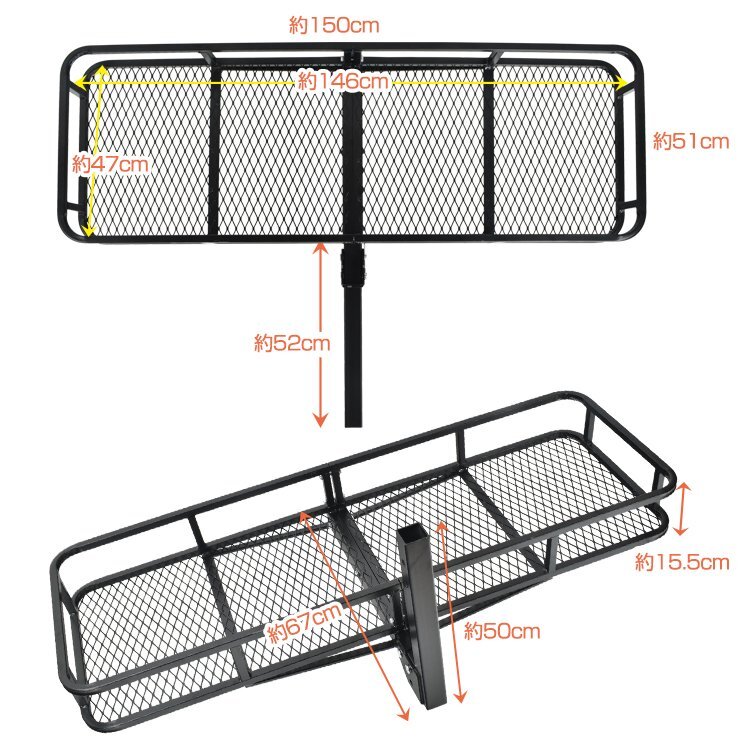 car hitch carrier cargo folding hitchmember carrier loading camp outdoor custom exterior parts car supplies ee295