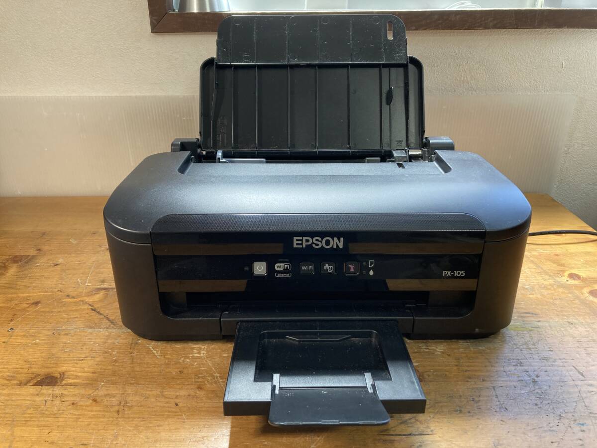 EPSON エプソン A4 インクジェット プリンター PX-105 52413ym インク付 目詰まりなし 印字枚数243枚_画像6