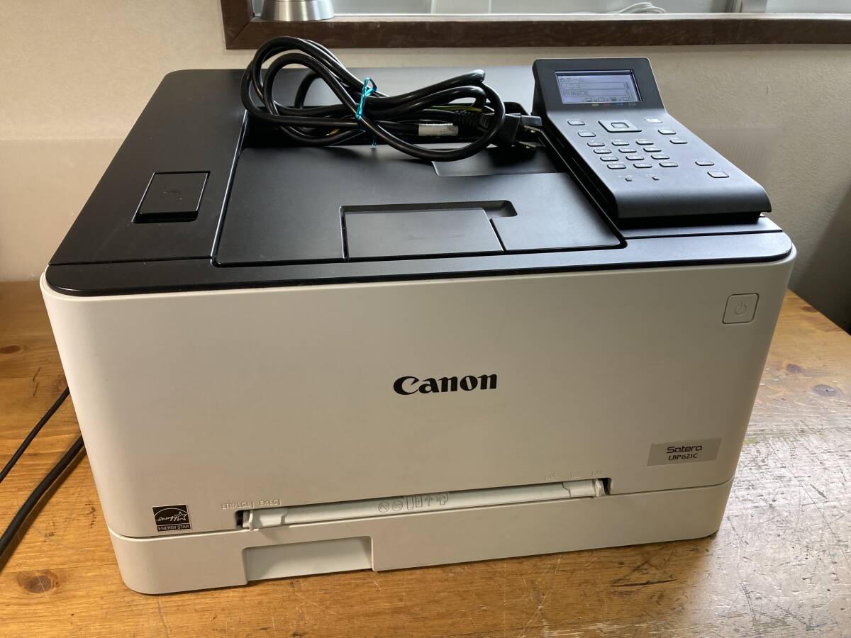 CANON キャノン A4 カラー レーザー プリンター Satera LBP621C 52415ym 純正トナー付_画像1