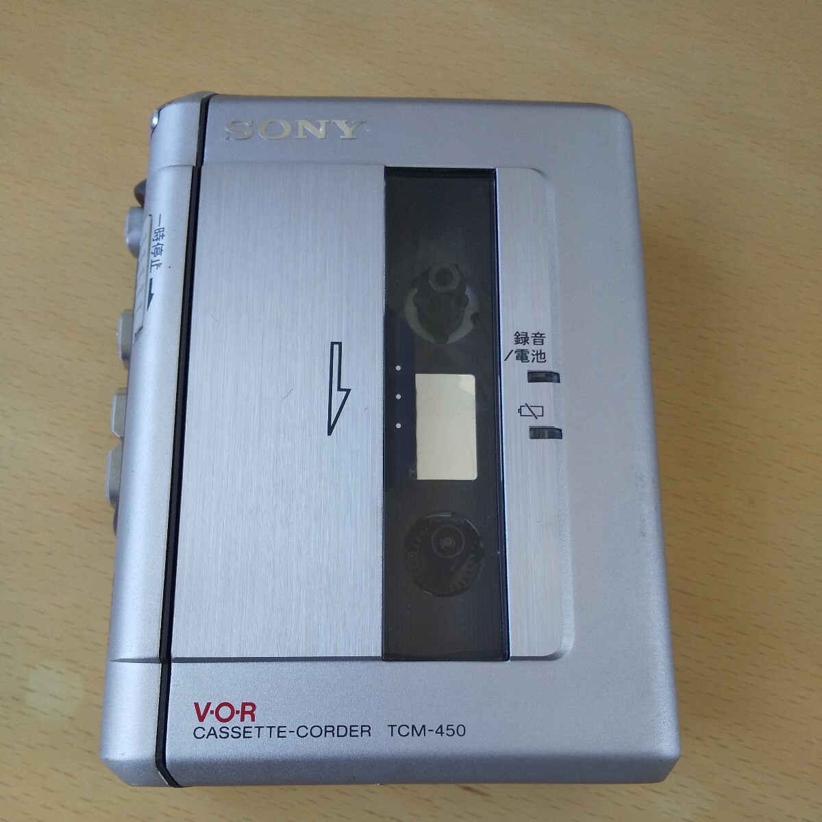 T■ SONYV.O.R.CASSETTE-CORDER TCM-450 カセットテープレコーダー_画像1