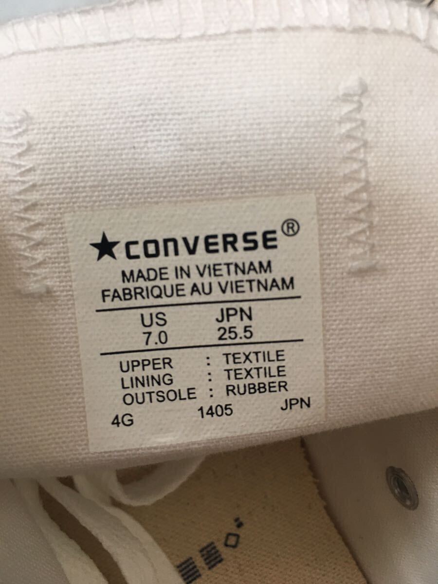 未使用*CONVERSE/コンバース*25.5ｃｍ*スニーカー/靴/シューズ*白/ホワイト*オールスター　底に汚れ有り_画像3