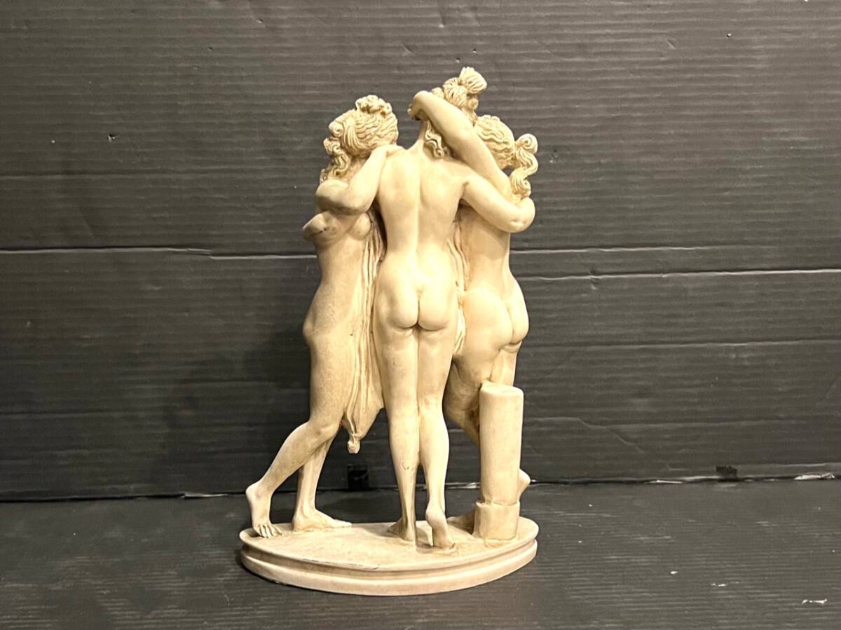 a271　石膏像　彫刻　女性　オブジェ　置物　芸術品　美術品　アンティーク　洋風　インテリア　コレクション　趣味　裸婦_画像3