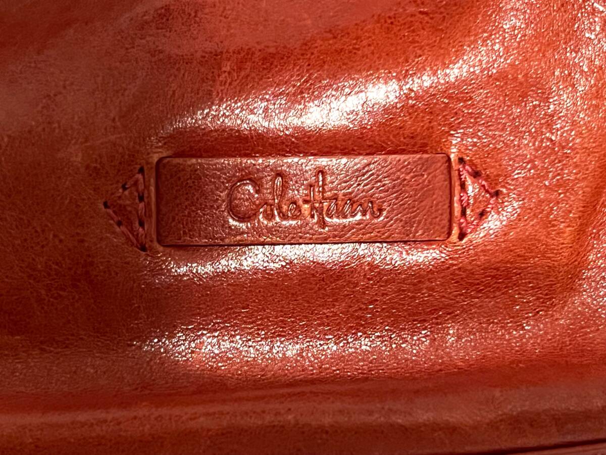 630416015　Cole Haan　コールハーン　ハンドバッグ　かばん　赤　トートバッグ　ファッション小物　革　レザー　巾着_画像9