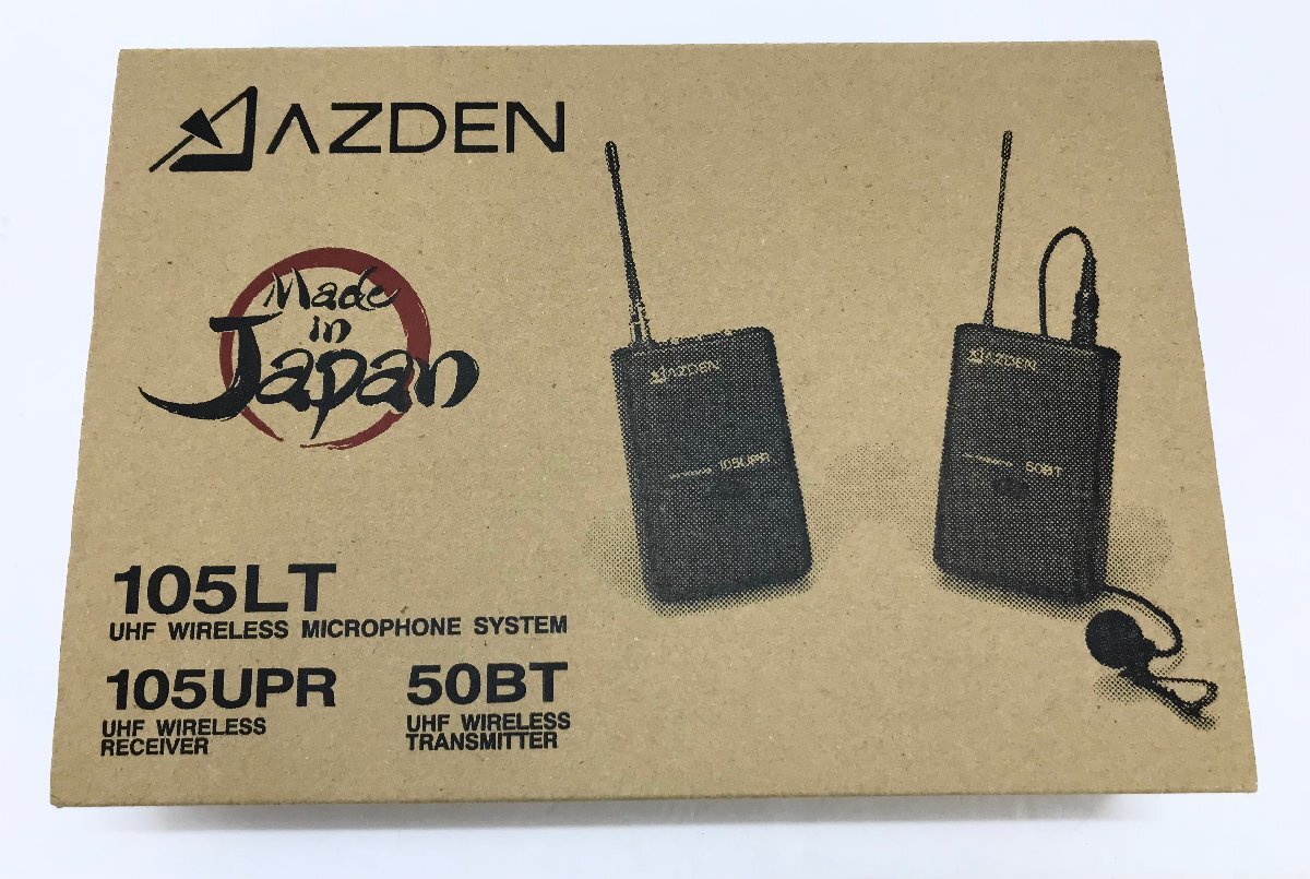 [rmm] beautiful goods AZDENatsuten wireless microphone 105LT 105UPR 50BT MADE IN JAPAN electrification has confirmed 
