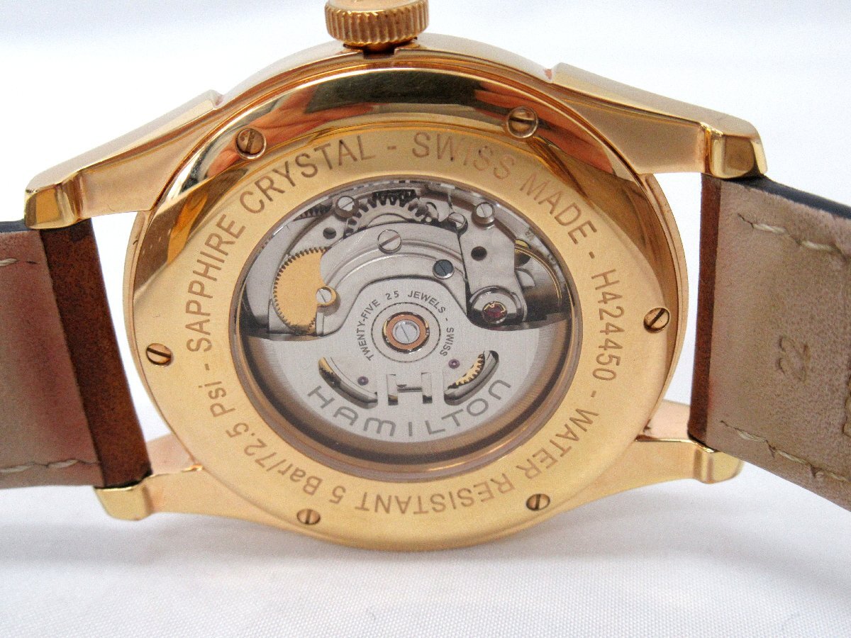 [fus] HAMILTON ハミルトン ジャズマスター H424450 メンズ 自動巻き 腕時計の画像10