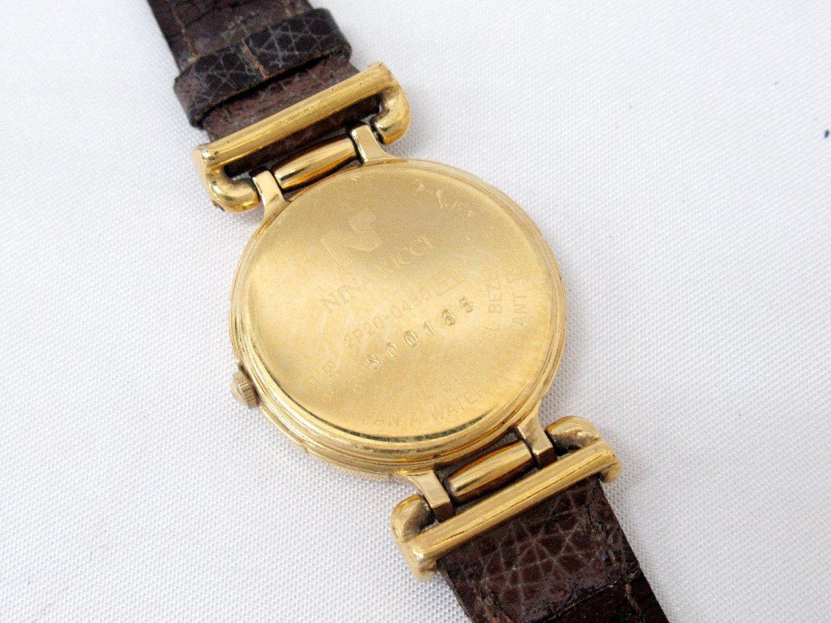 [fns] NINA RICCI Nina Ricci lady's quartz wristwatch 2P20-0480