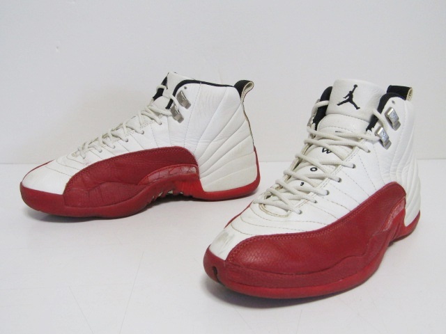 96年製 1996 VTG NIKE AIR JORDAN 12 ORIGINAL CHERRY OG 130690-161 US9.5 27.5cm ナイキ エアジョーダン 白赤 オリジナル ビンテージ_画像1