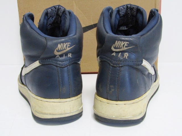 96年製 1996 VTG NIKE AIR FORCE 1 HIGH SC MIDNIGHT NAVY OG 630034-411 US9.5 27.5cm ナイキ エアフォース ハイ オリジナル ビンテージ_画像6