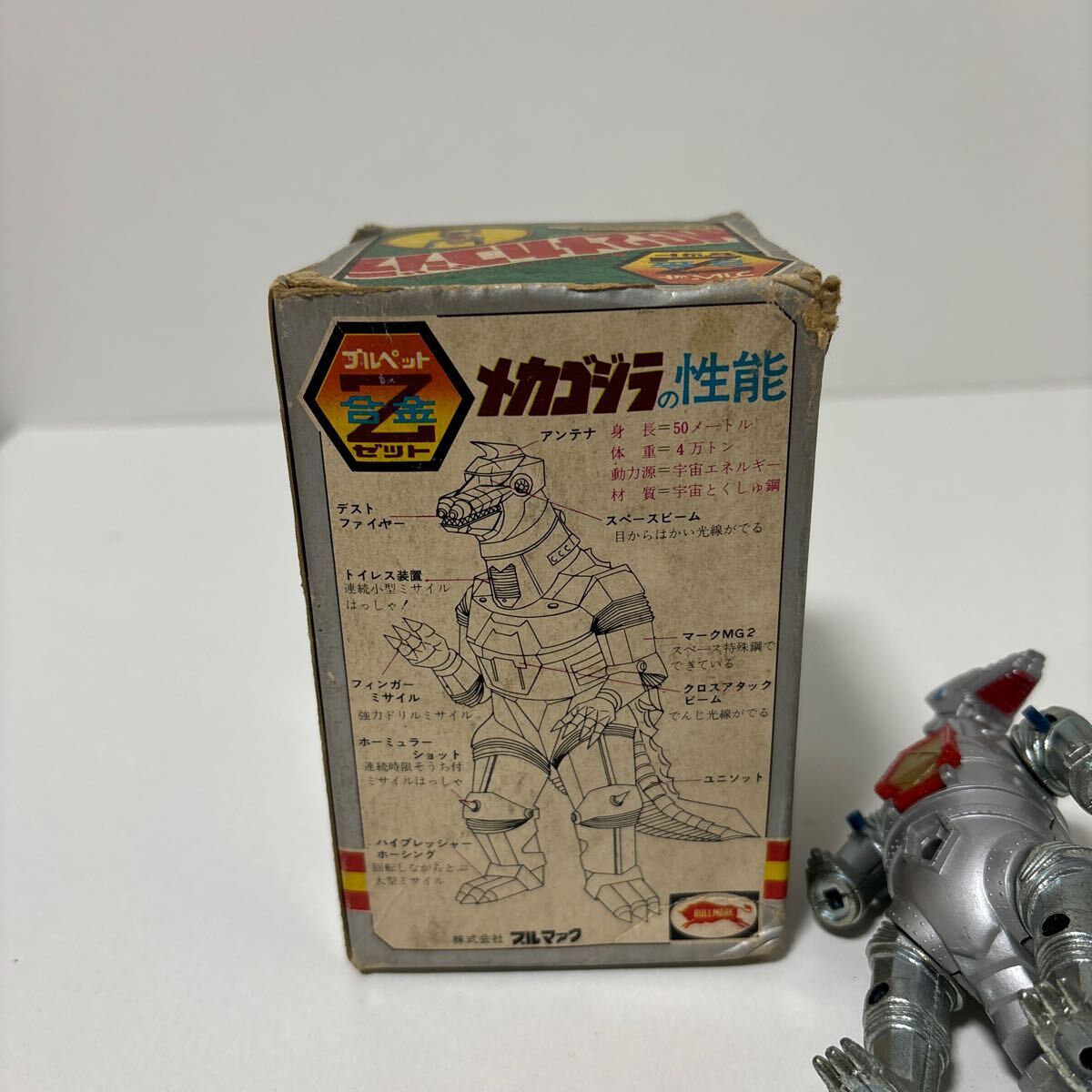 bruma.k bullpet Z сплав Mechagodzilla цинк long редкий подлинная вещь po шестерня ka мак Chogokin Vintage сплав Godzilla фигурка 