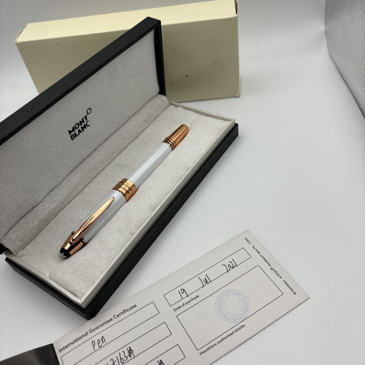 美品　超希少　Montblanc モンブラン　JFK ジョン・F・ケネディ スペシャルエディション　万年筆　ペン先 18K 750 金　筆記具　箱証明書付_画像4