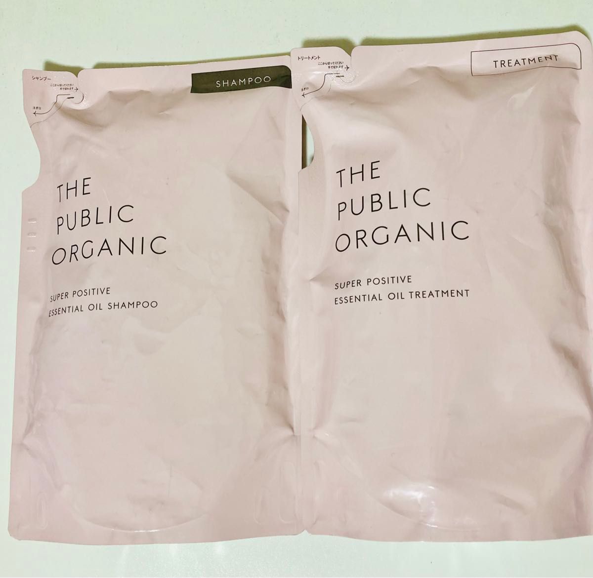 THE PUBLIC ORGANIC スーパーポジティブエッセンシャルオイルシャンプー&トリートメント　詰め替え用400ml