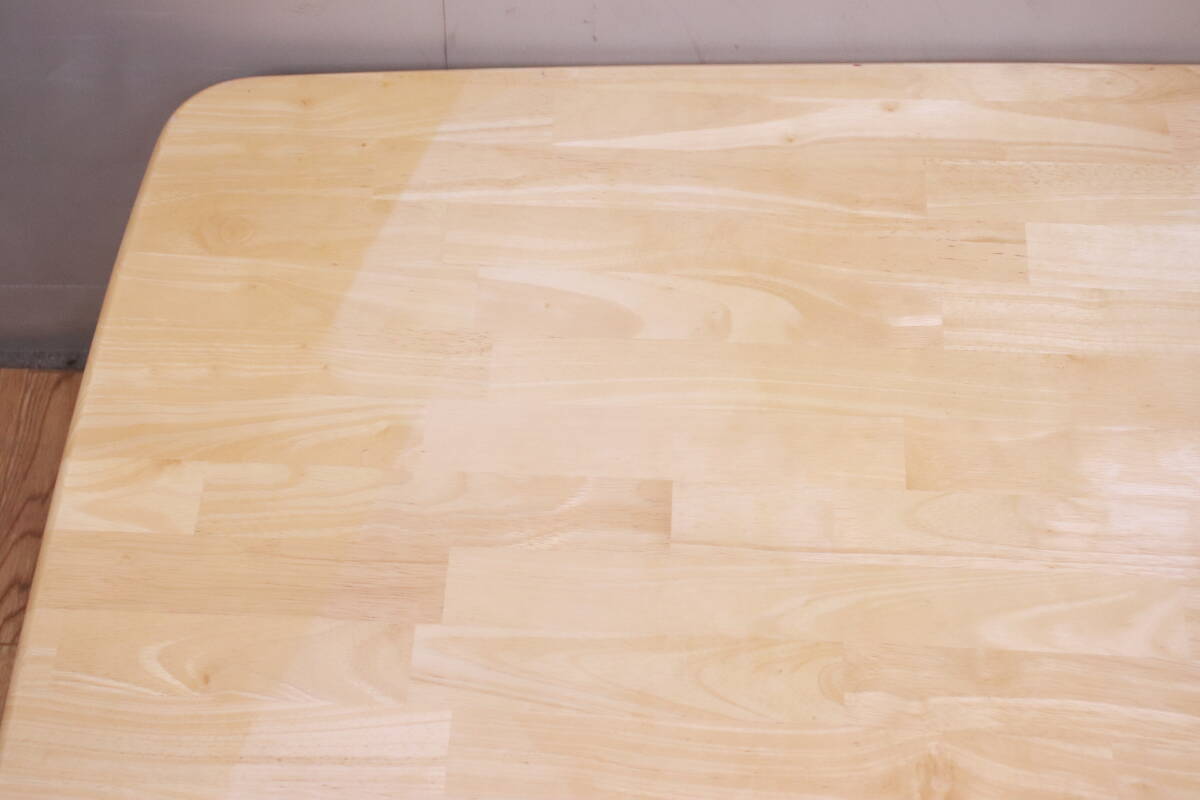 折りたたみテーブル WZ-1275 フクダクラフト ローテーブル 座卓 天然木 ラバーウッド 中古現状品 キズ/日焼け変色あり■(F9346)_画像4