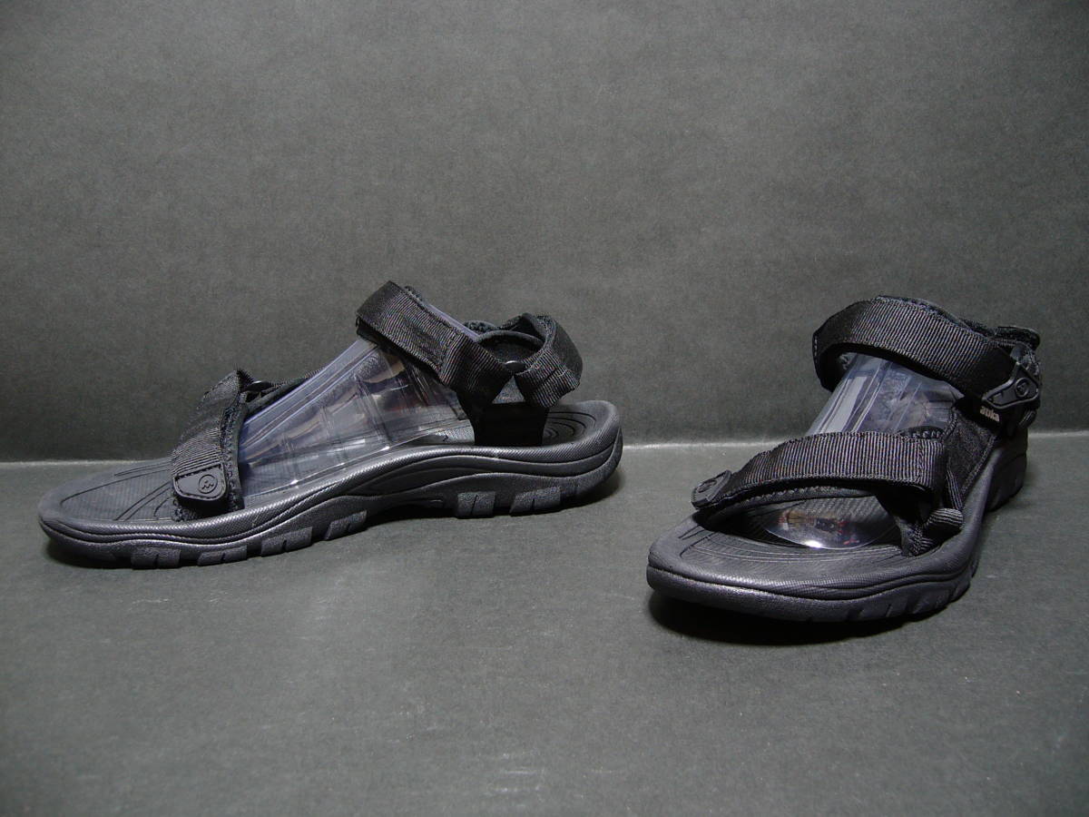 [ бесплатная доставка * новый товар * не использовался ]a TIKKA ATIKA мужской teba Hurricane модель уличные сандалии [ черный ] 27.0cm