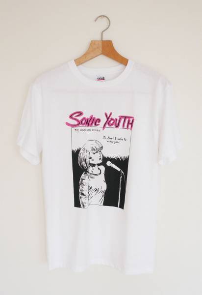 【新品】Sonic Youth Goo Video Tシャツ Sサイズ オルタナ ギターポップ Nirvana グランジ 90s シルクスクリーンプリントの画像1