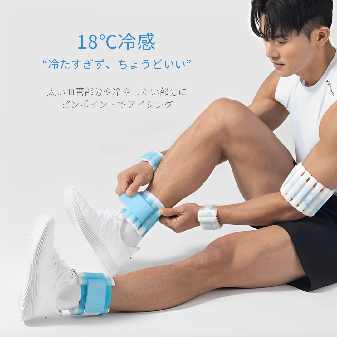 ICE WRAP 18℃ (手首用) エコ 熱冷まし 熱中症 対策 暑さ対策 アイス 枕 冷感グッズ 冷却パック 冷やす_画像4