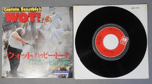 ダムド　キャプテン・センシブル　WOT！　日本盤シングル　非売　見本盤_画像1