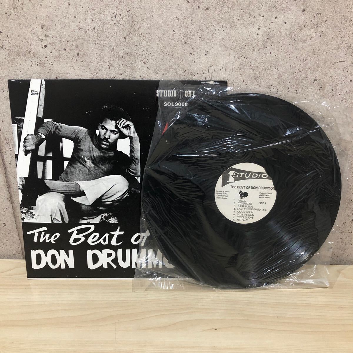 SNR240517 ドン・ドラモンド LP レコード The Best of DON DRUMMOND SOL 9008 STUDIO ONE 刻印 ジャマイカ_画像3