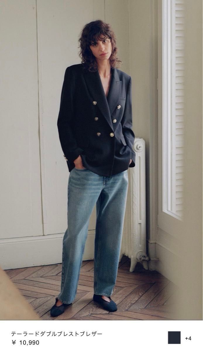 ZARA テーラードダブルブレストブレザー ジャケット ブレザー ZARA テーラードダブルブレストブレザー ジャケット ブレザー
