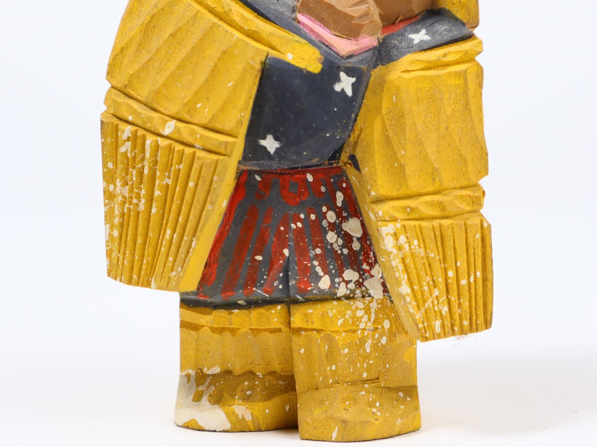 農民美術 彩色木彫人形 雪ん子 郷土玩具 民芸 伝統工芸 風俗人形 置物_画像8