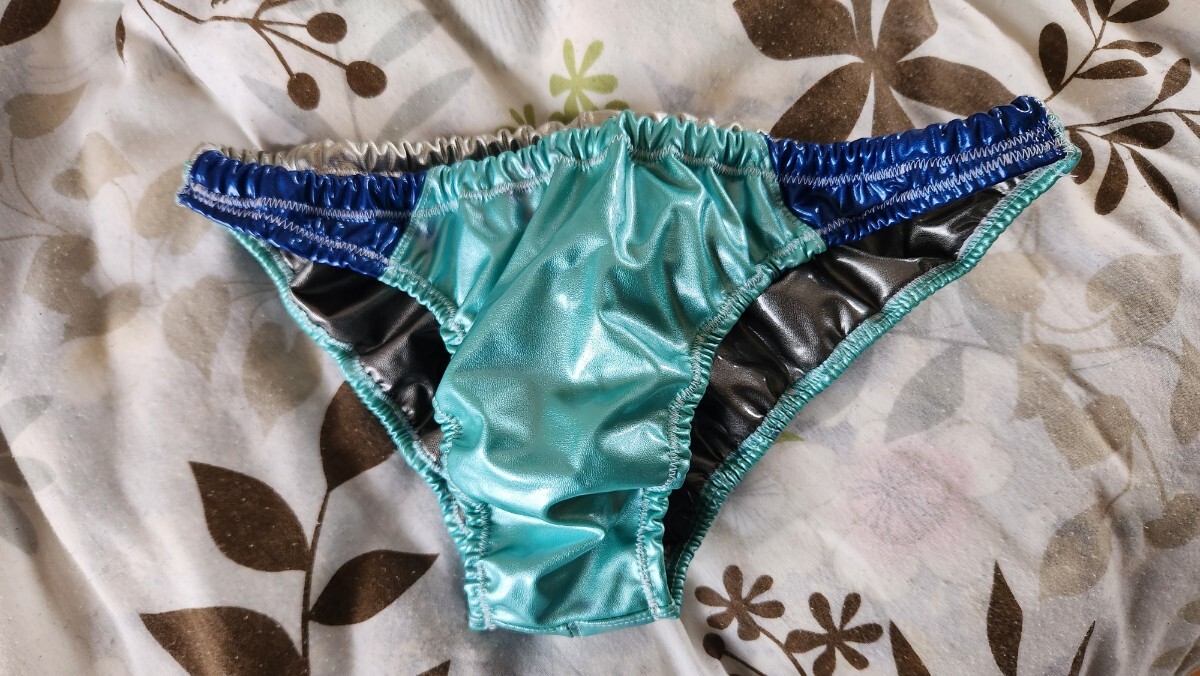  enamel bikini swimsuit men's both sides enamel . bread .. swimsuit turquoise 